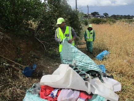 illegal dumping (during)
